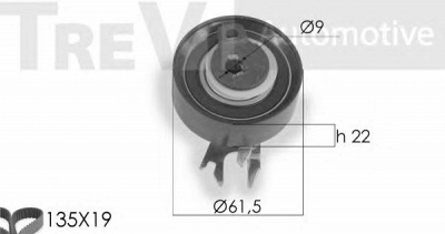 TREVI AUTOMOTIVE kd1160 -  Комплект ремня ГРМ